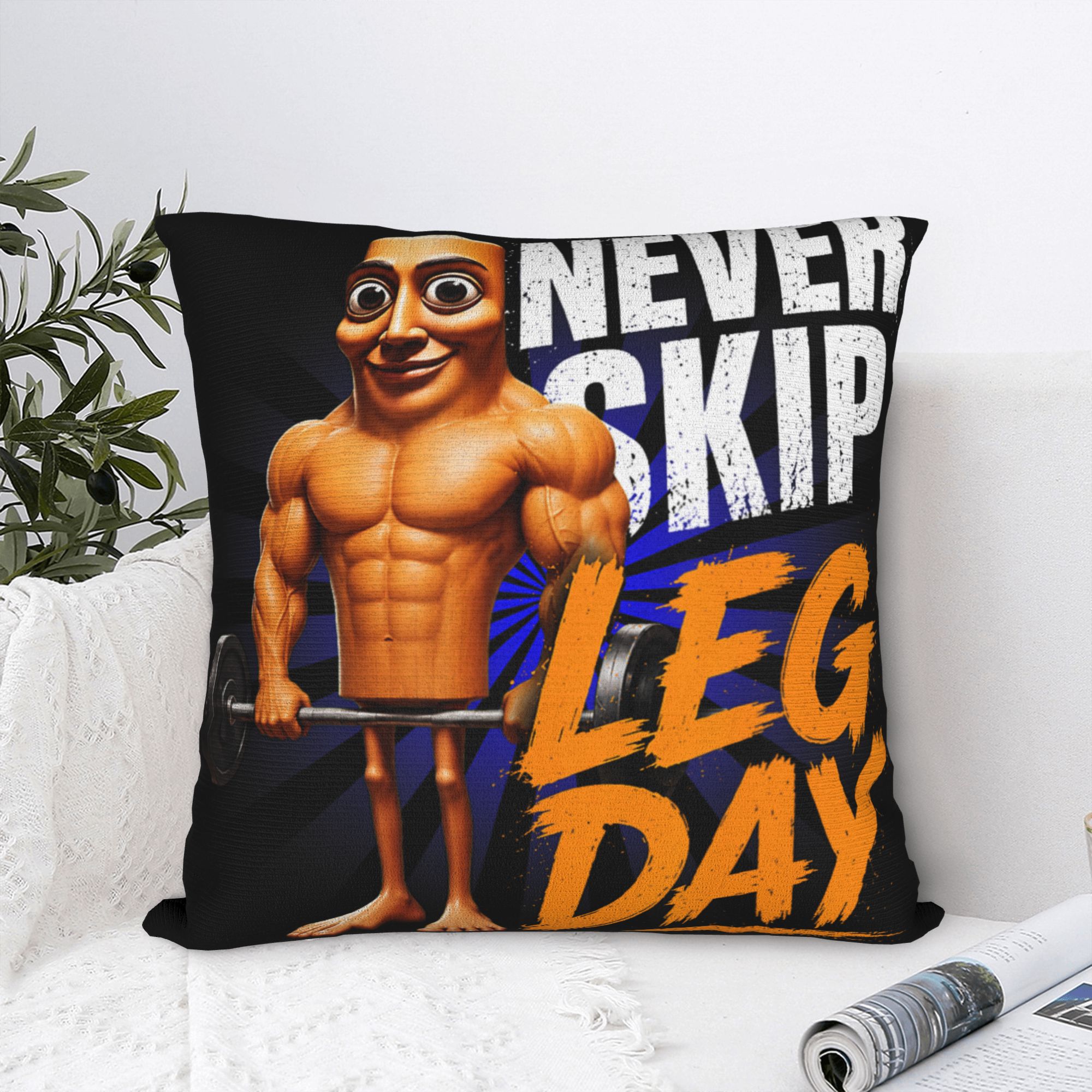 Home Gym Leg Day - Funny Tung Tung Sahur Never Skip