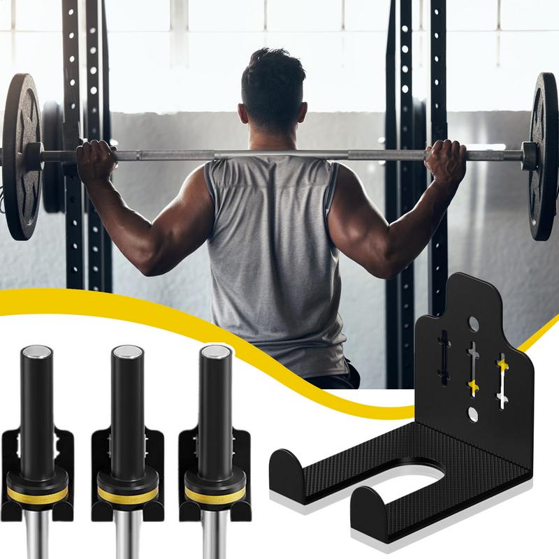 Home Gym Setup - Barbell Storage Weight Bar Holder Space-Saving