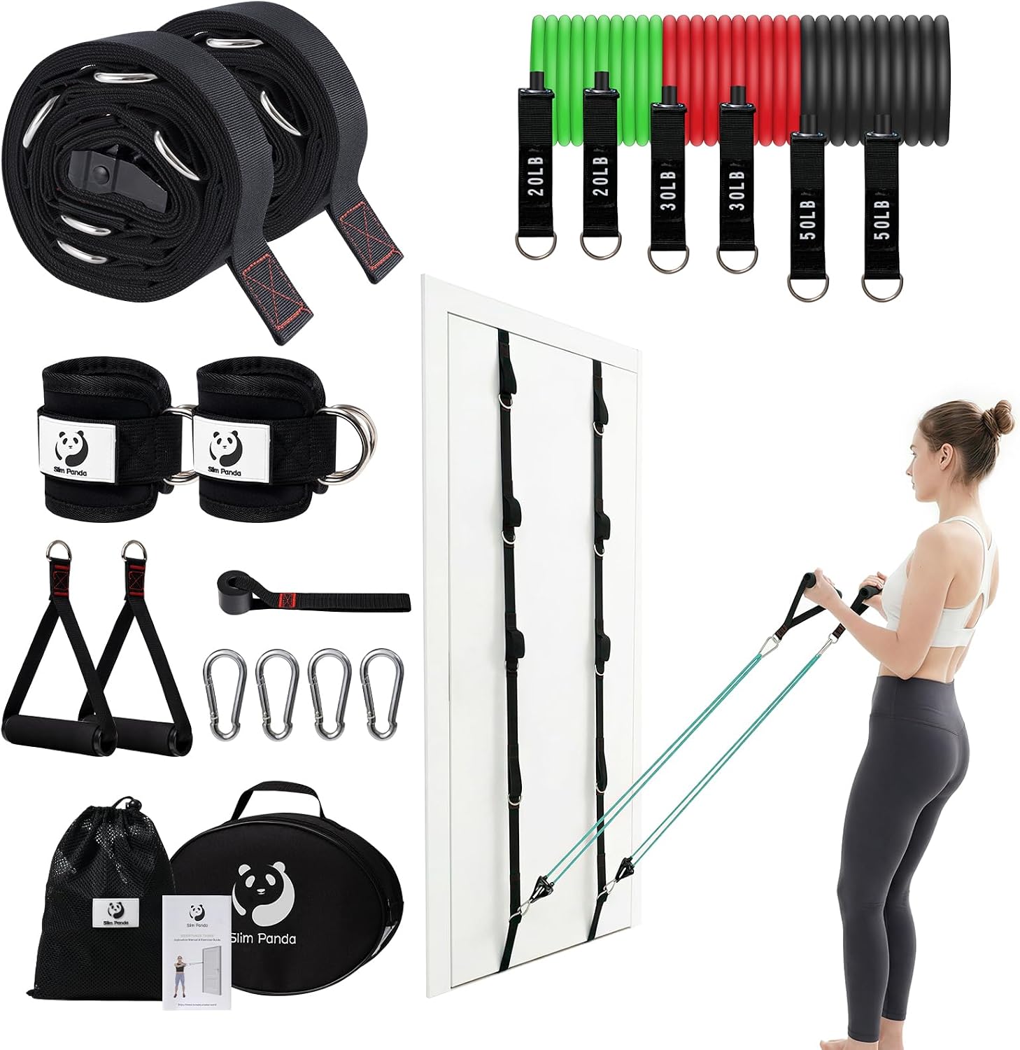 Home Gym Setup - Door Anchor Strap for Resistance Bands,