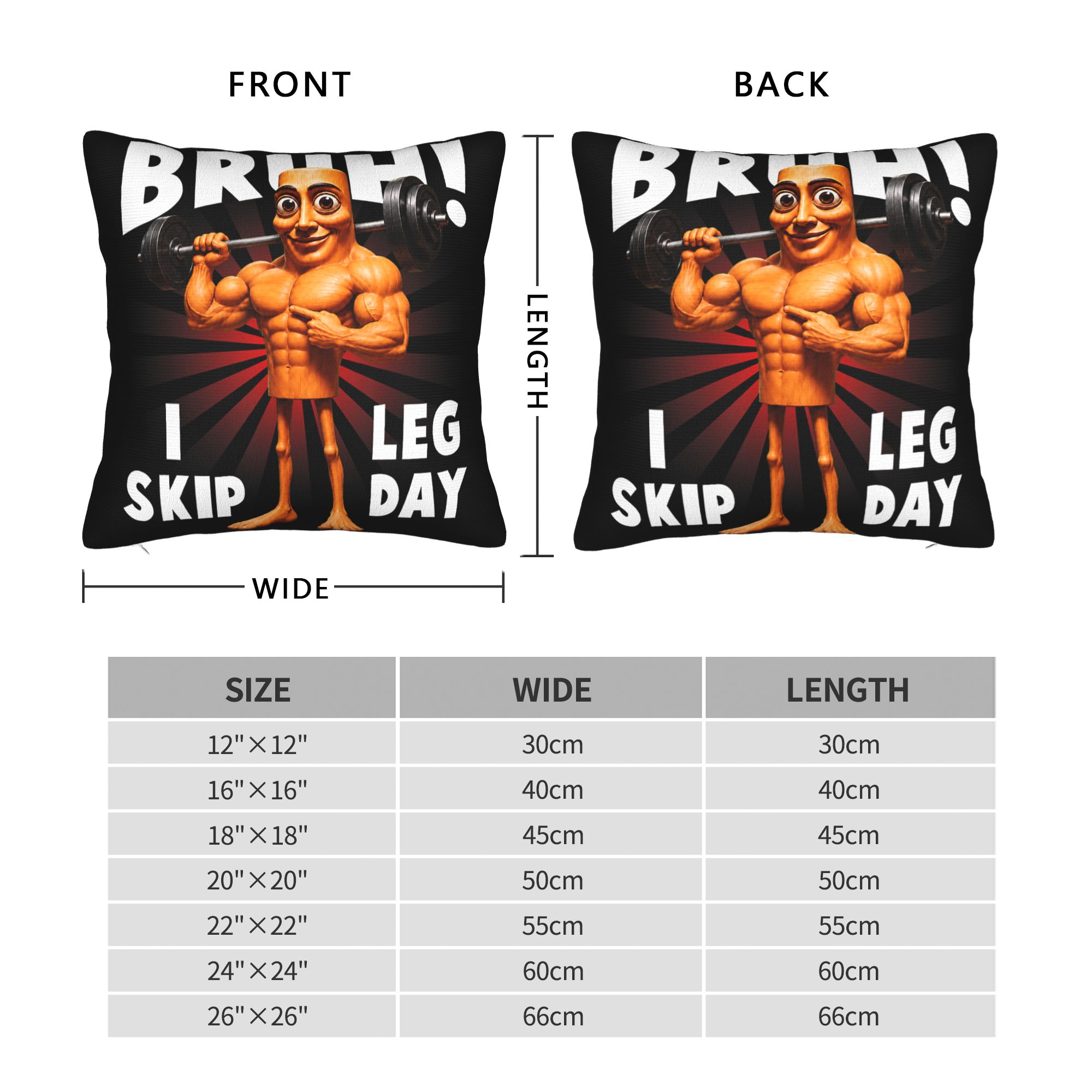 Bruh I Skip Leg Day Tung Tung  - Home Gym Leg Day avis et prix