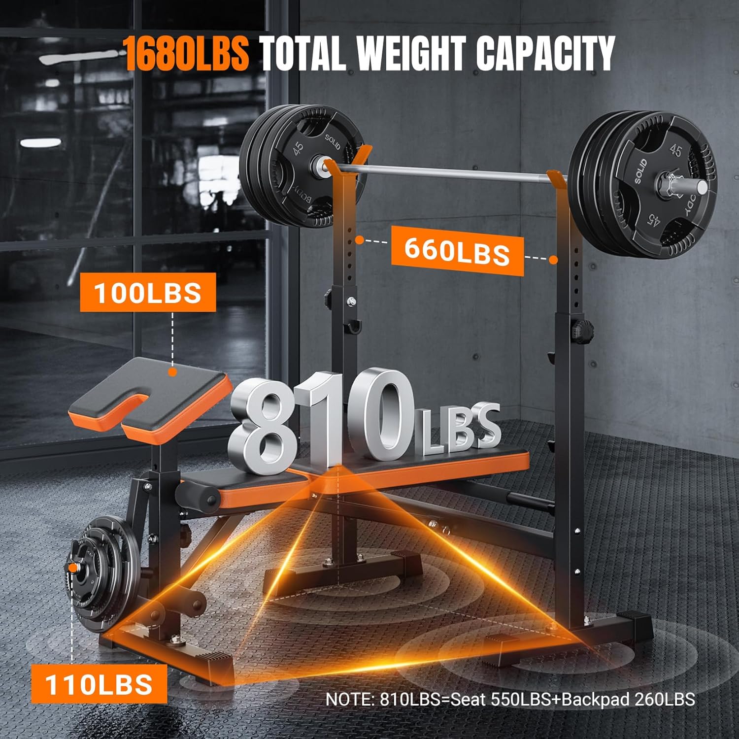 6-in-1 Space Saving Weight Ben - Home Gym Training avis et prix