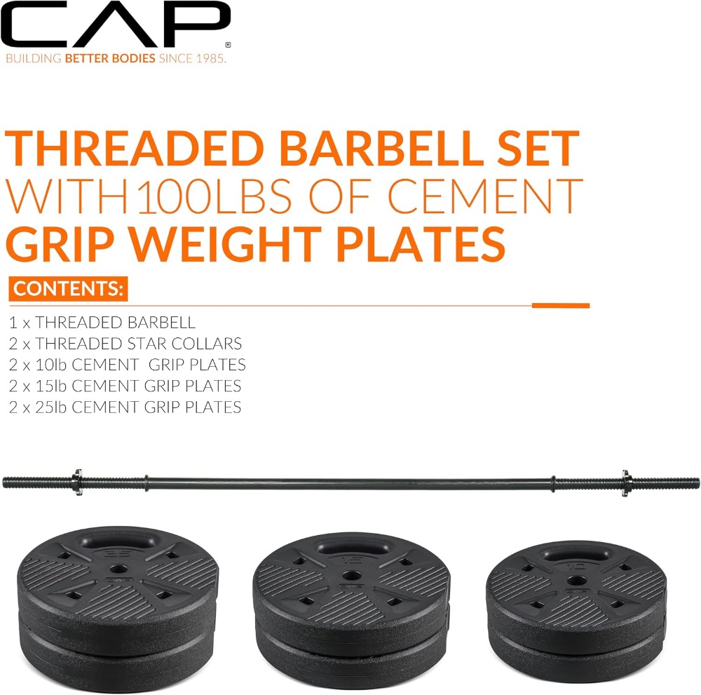 CAP Threaded Barbell Set with  - Home Gym Training avis et prix