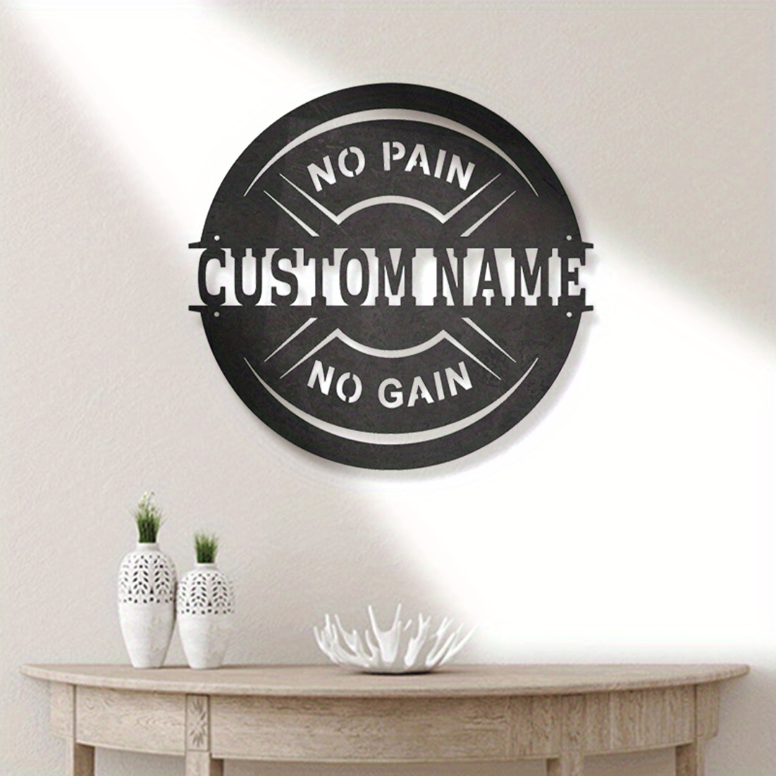 Personalized Vintage Metal Wal - Home Gym Names avis et prix