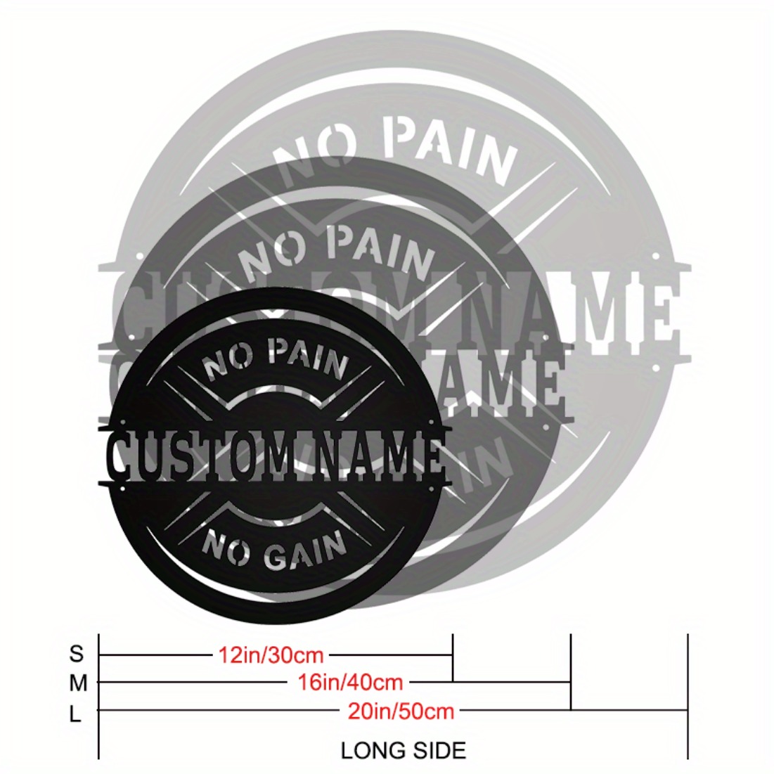 Personalized Vintage Metal Wal - Home Gym Names avis et prix