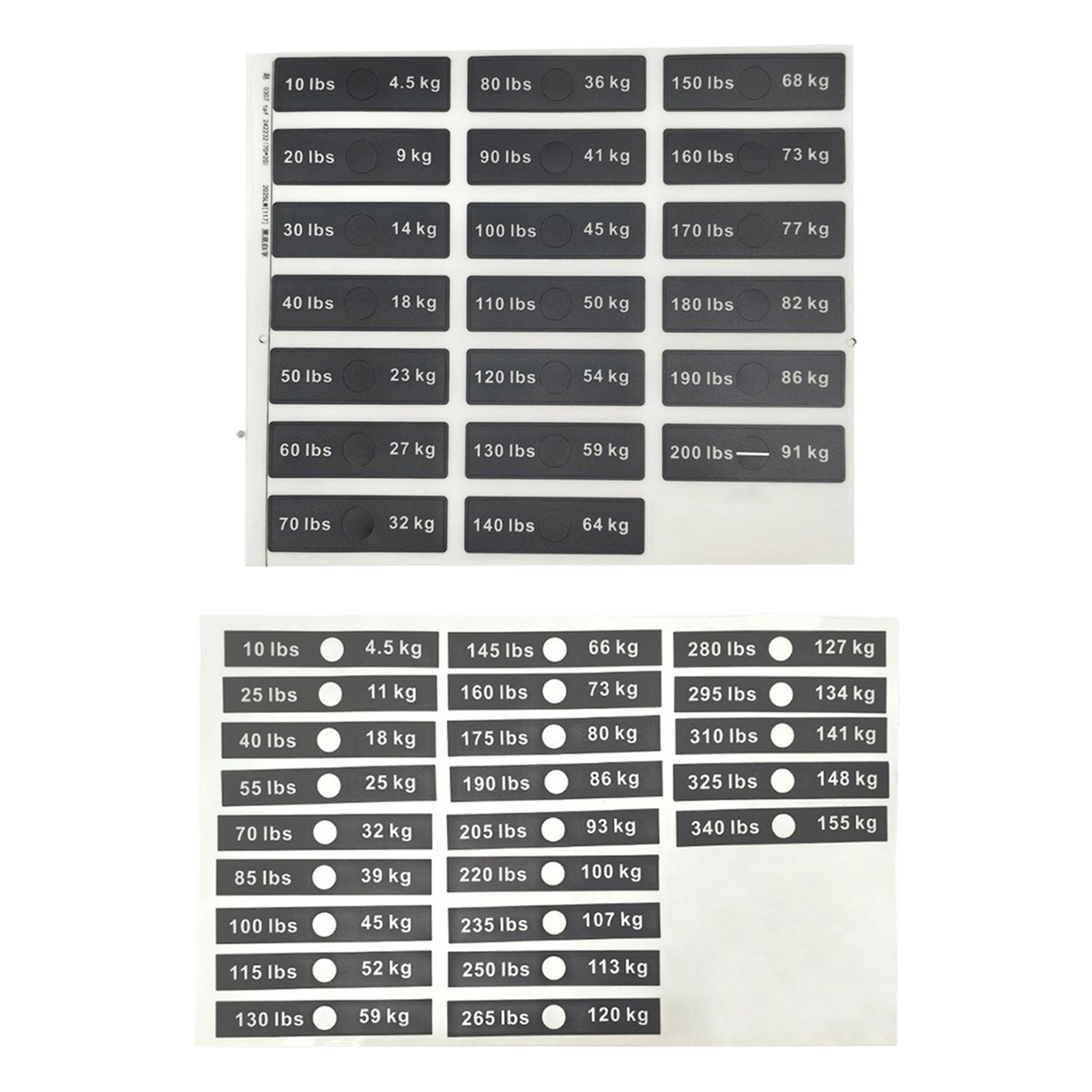 Weight Stack Labels for Fitnes - Home Gym Setup avis et prix