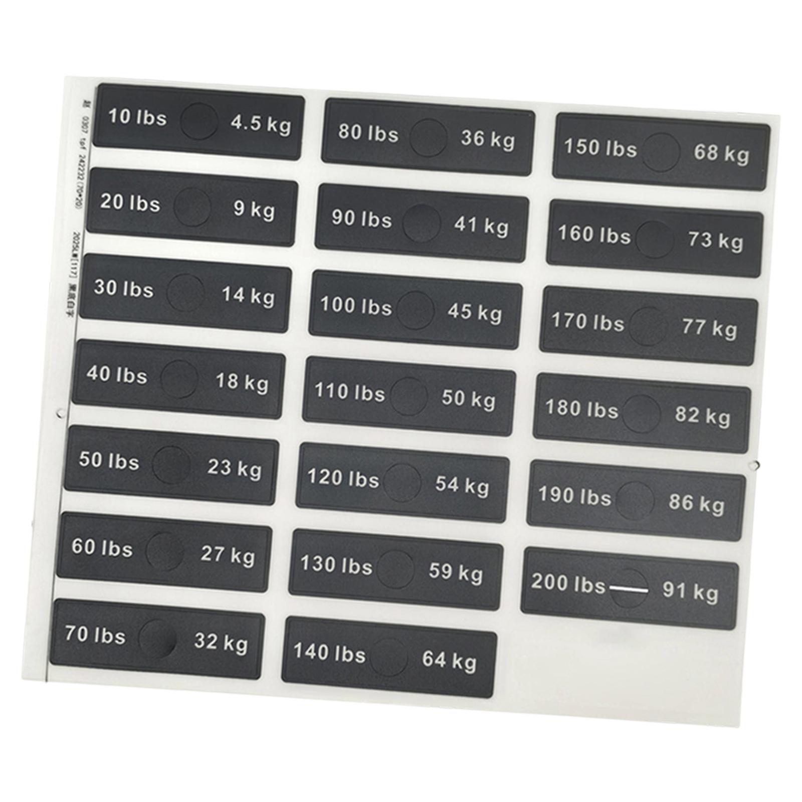 Weight Stack Labels for Fitnes - Home Gym Setup avis et prix