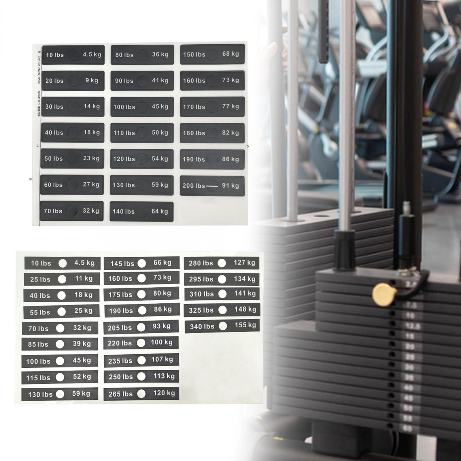Weight Stack Labels for Fitnes - Home Gym Setup avis et prix