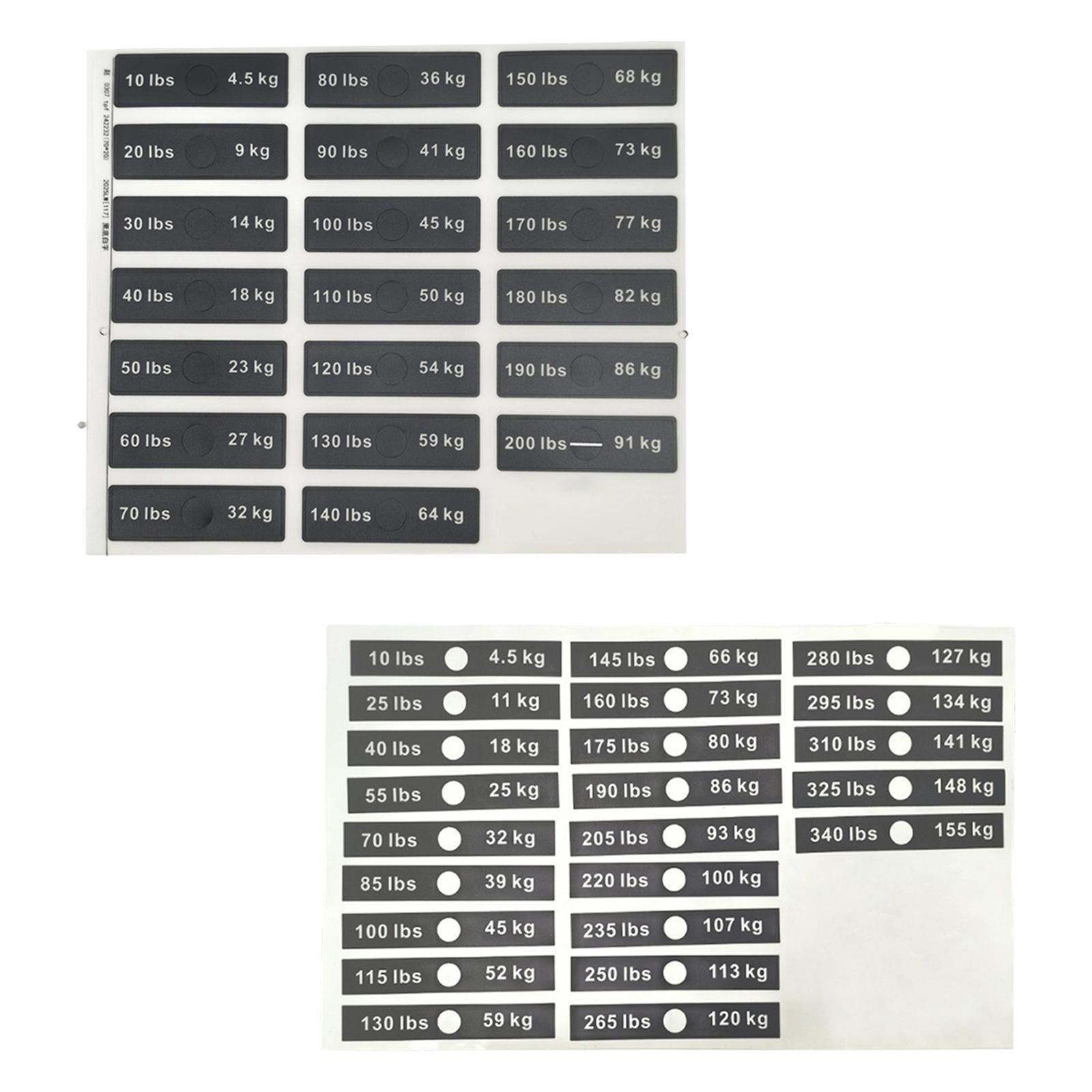 Weight Stack Labels for Fitnes - Home Gym Setup avis et prix