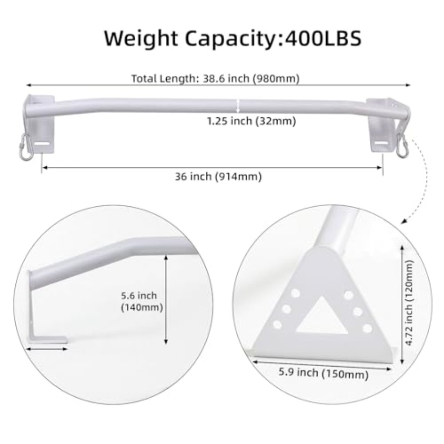 Wall Mounted Pull Up Bar Doorw - Chin Up Doorframe avis et prix