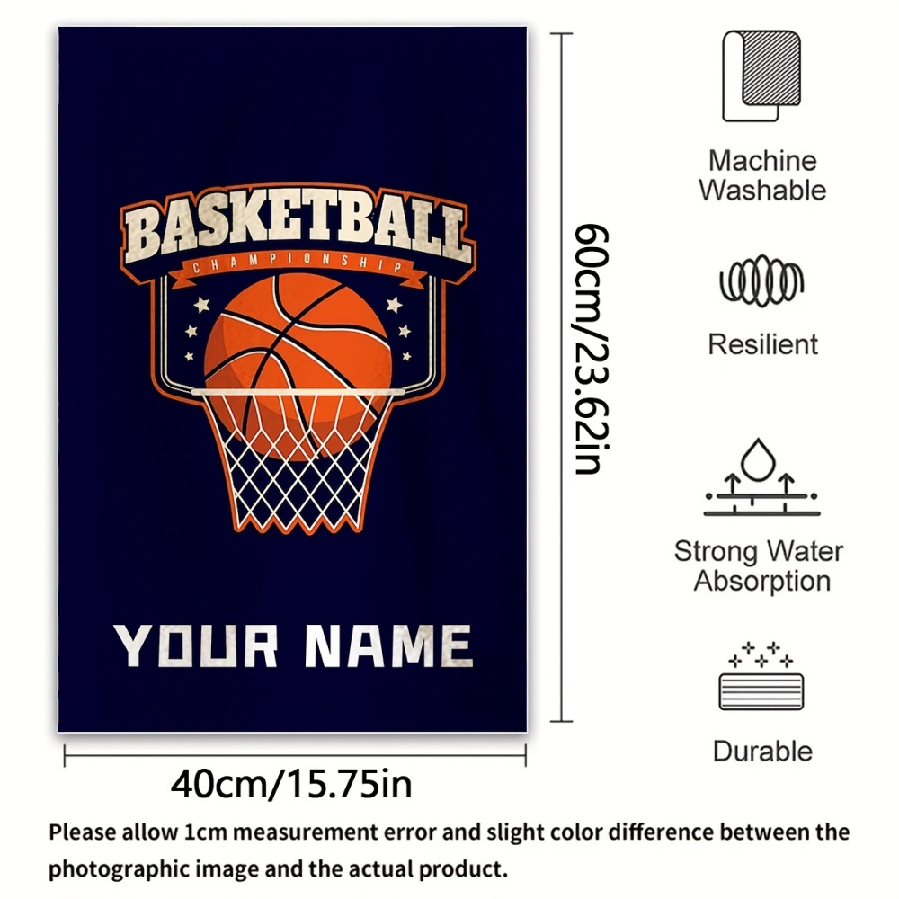 2pcs Name/Text Basketball Towe - Home Gym Names avis et prix