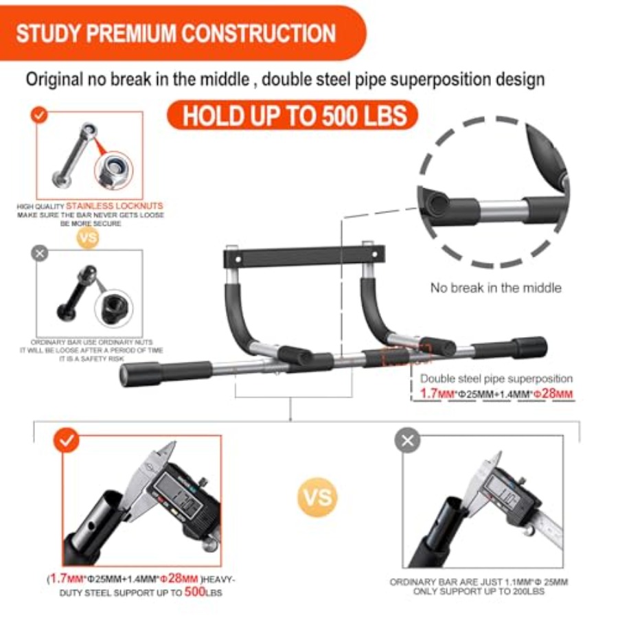 Pull Up Bar for Doorway, Multi - Chin Up Doorframe avis et prix