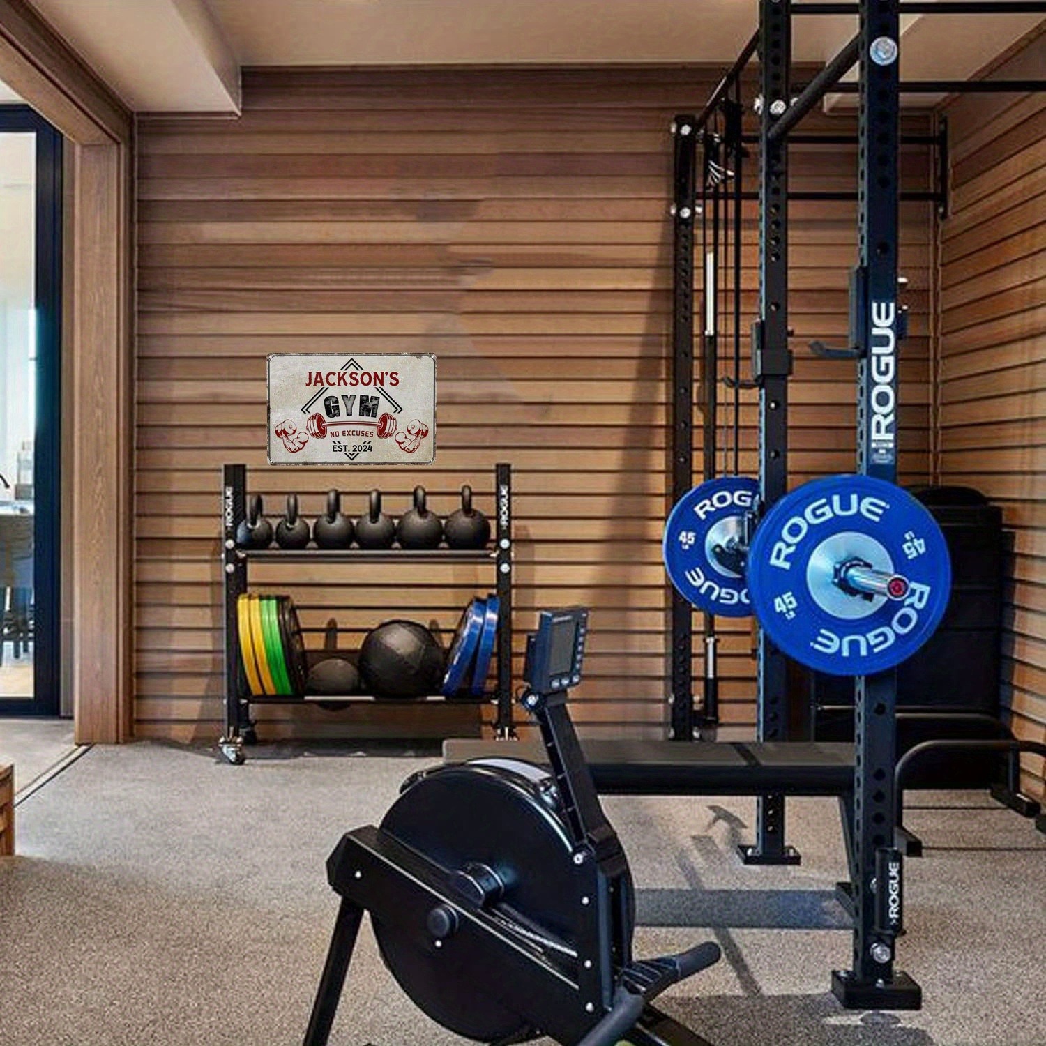 1pc Custom Name Gym Plaque,Per - Home Gym Names avis et prix