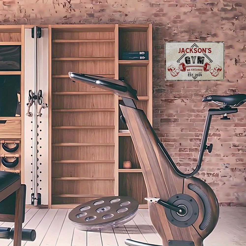 1pc Custom Name Gym Plaque,Per - Home Gym Names avis et prix