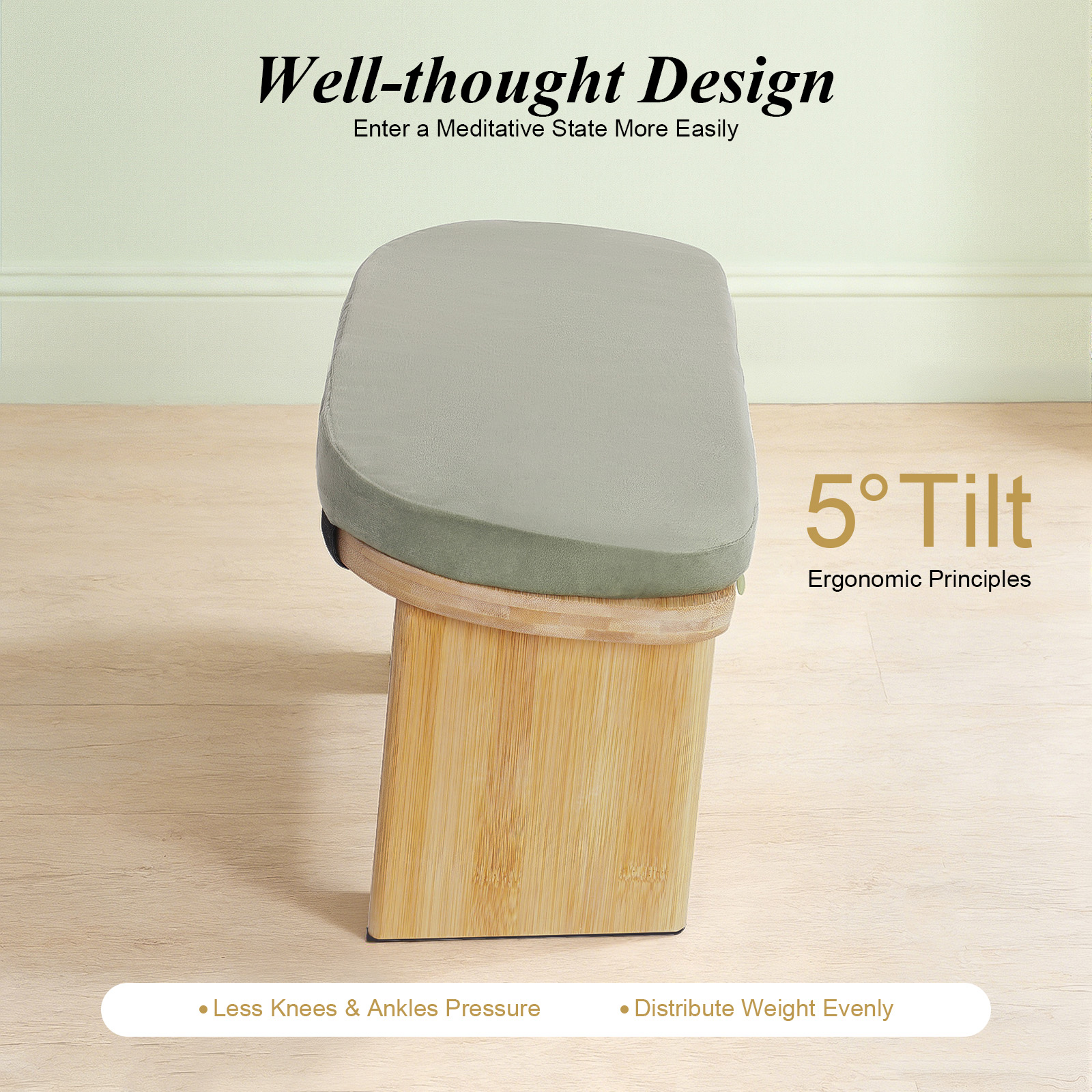 Foldable Meditation Bench, Por - Home Gym Minimalist avis et prix