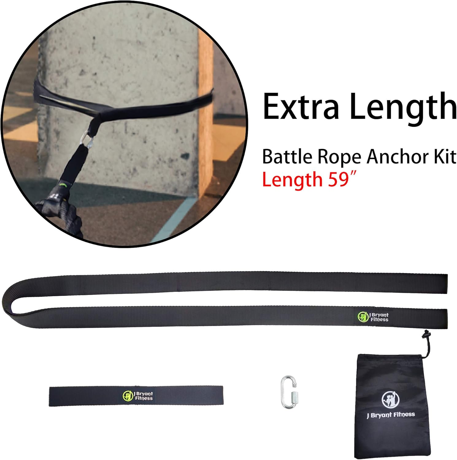 Extra Long Battle Rope Anchor  - Home Gym Setup avis et prix