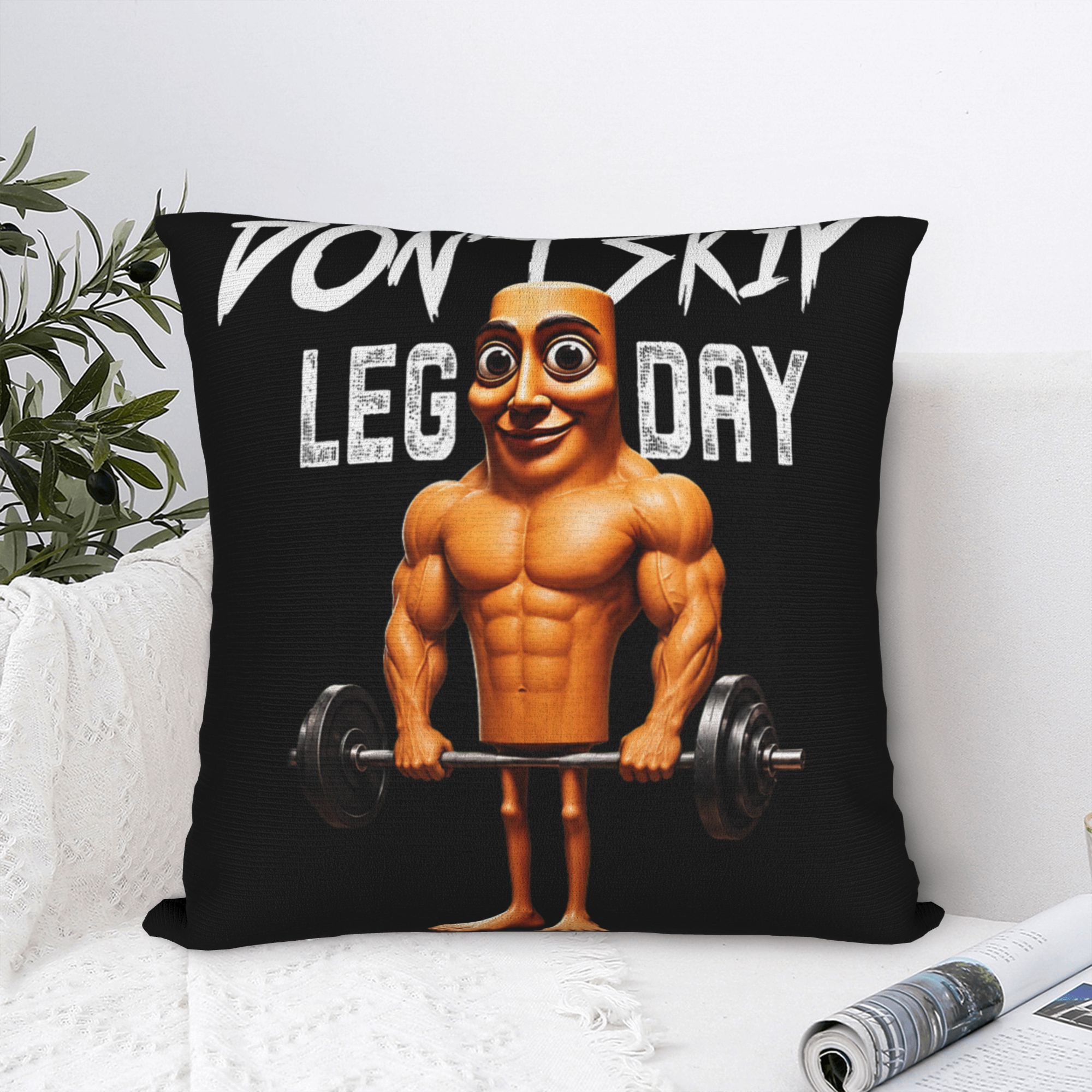 Pillow Case Don't Skip Leg Day - Home Gym Leg Day avis et prix