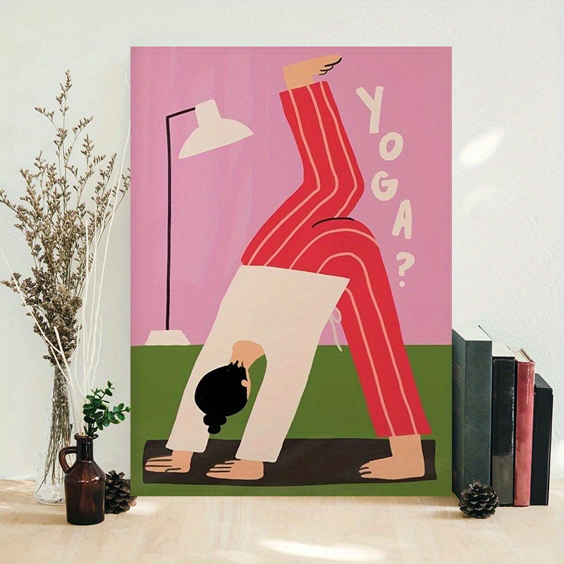 Yoga Downward Dog Canvas Print - Home Gym Minimalist avis et prix