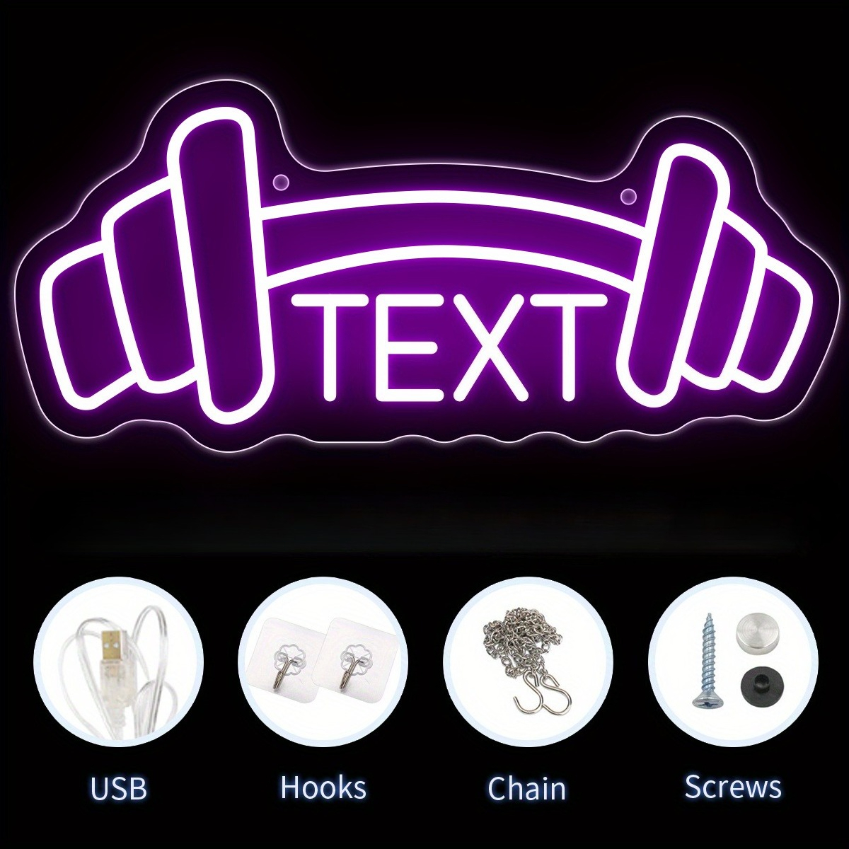 Custom Home Gym Neon Sign LED  - Home Gym Names avis et prix
