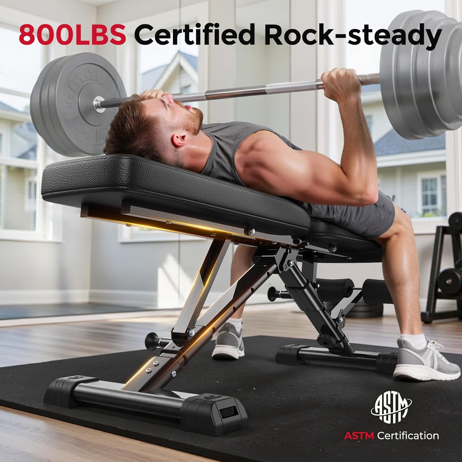Adjustable Weight Bench 800LBS - Home Gym Training avis et prix