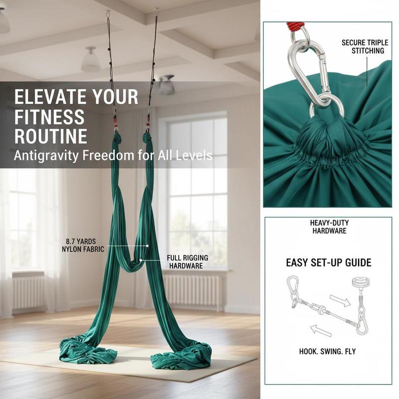 Aerial Yoga Hammock 8M For Stu - Home Gym Setup avis et prix
