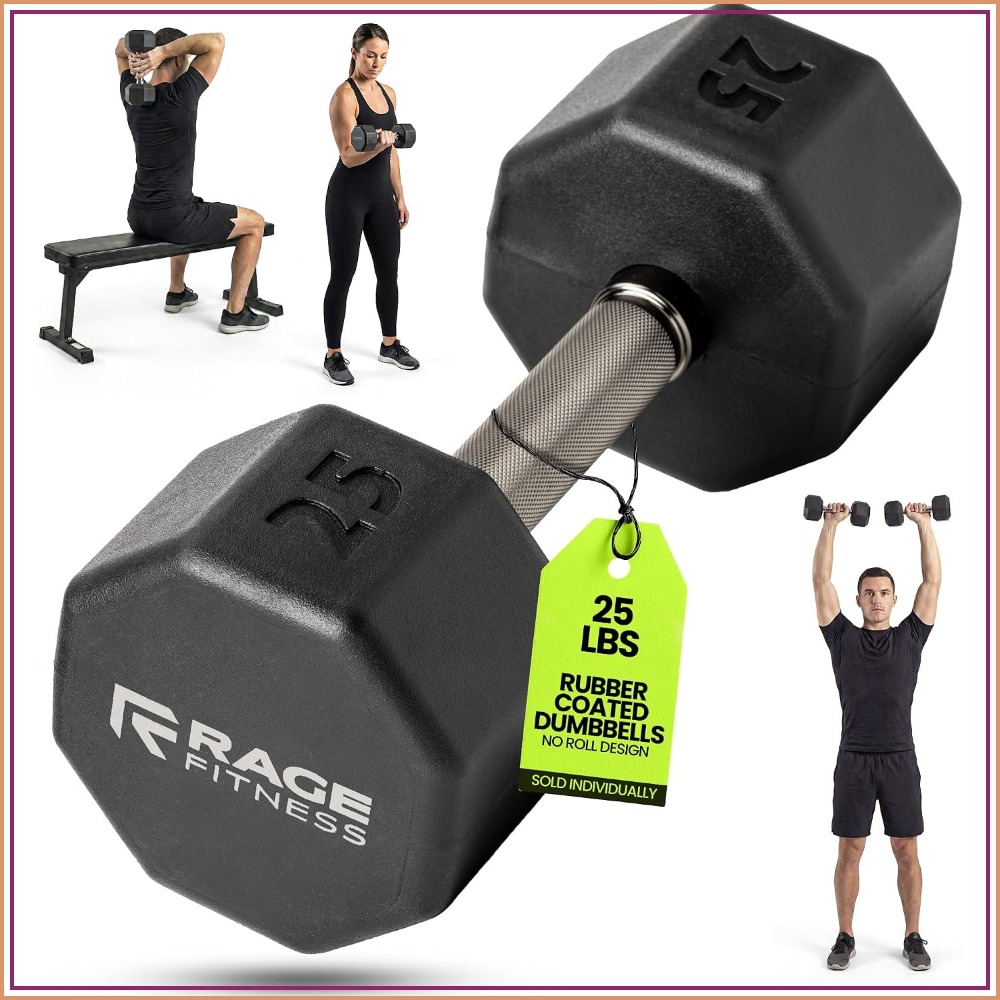 Rubber Coated Dumbbells - No R - Home Gym Dumbbells avis et prix